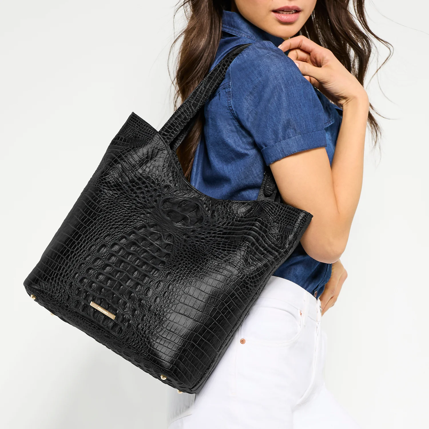 Brahmin Alden Road Collection Brayden Tote, Black