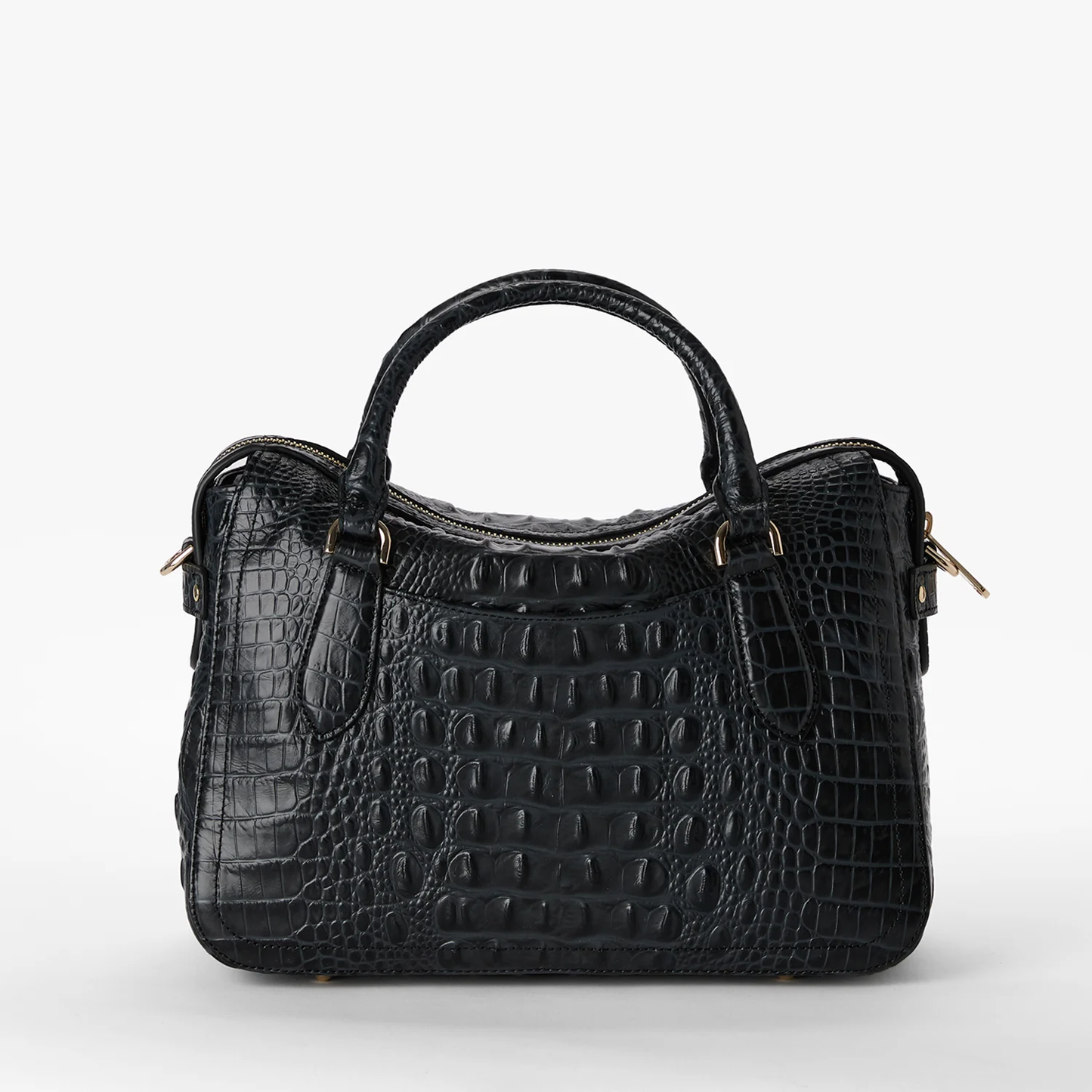 Cartera Micaela de la colección Brahmin Marana, color castaño