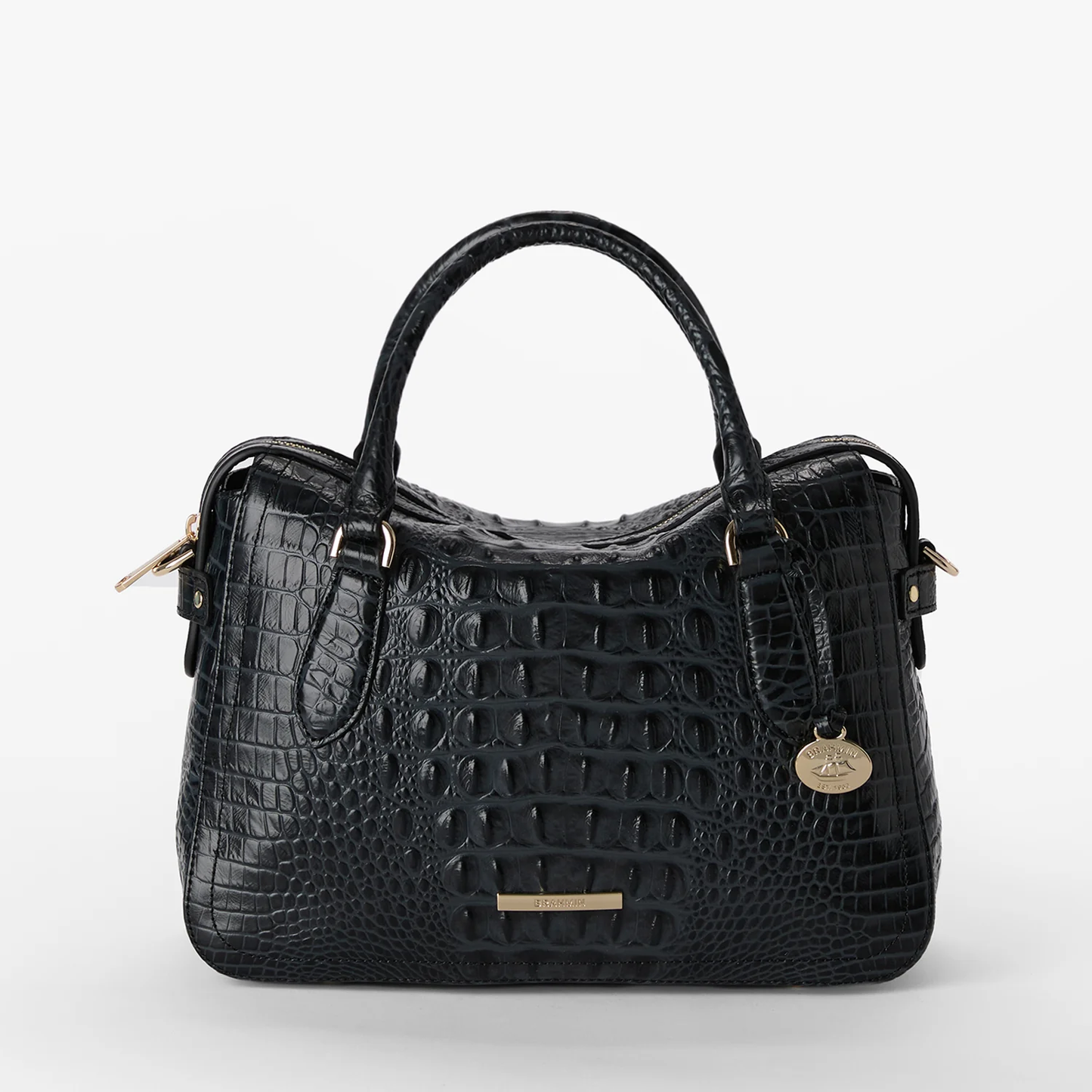 Cartera Micaela de la colección Brahmin Marana, color castaño