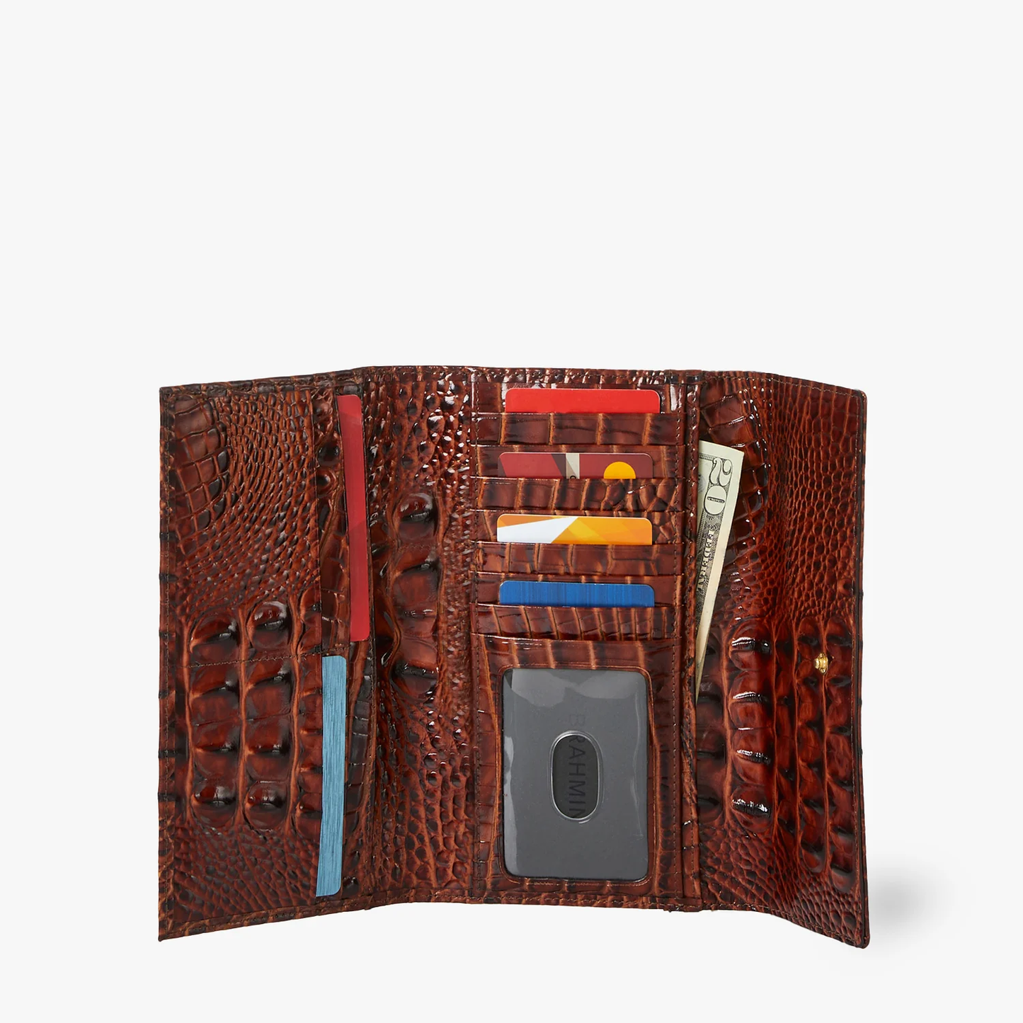 Brahmin Melbourne Collection Cordelia Wallet, Mango Orange
