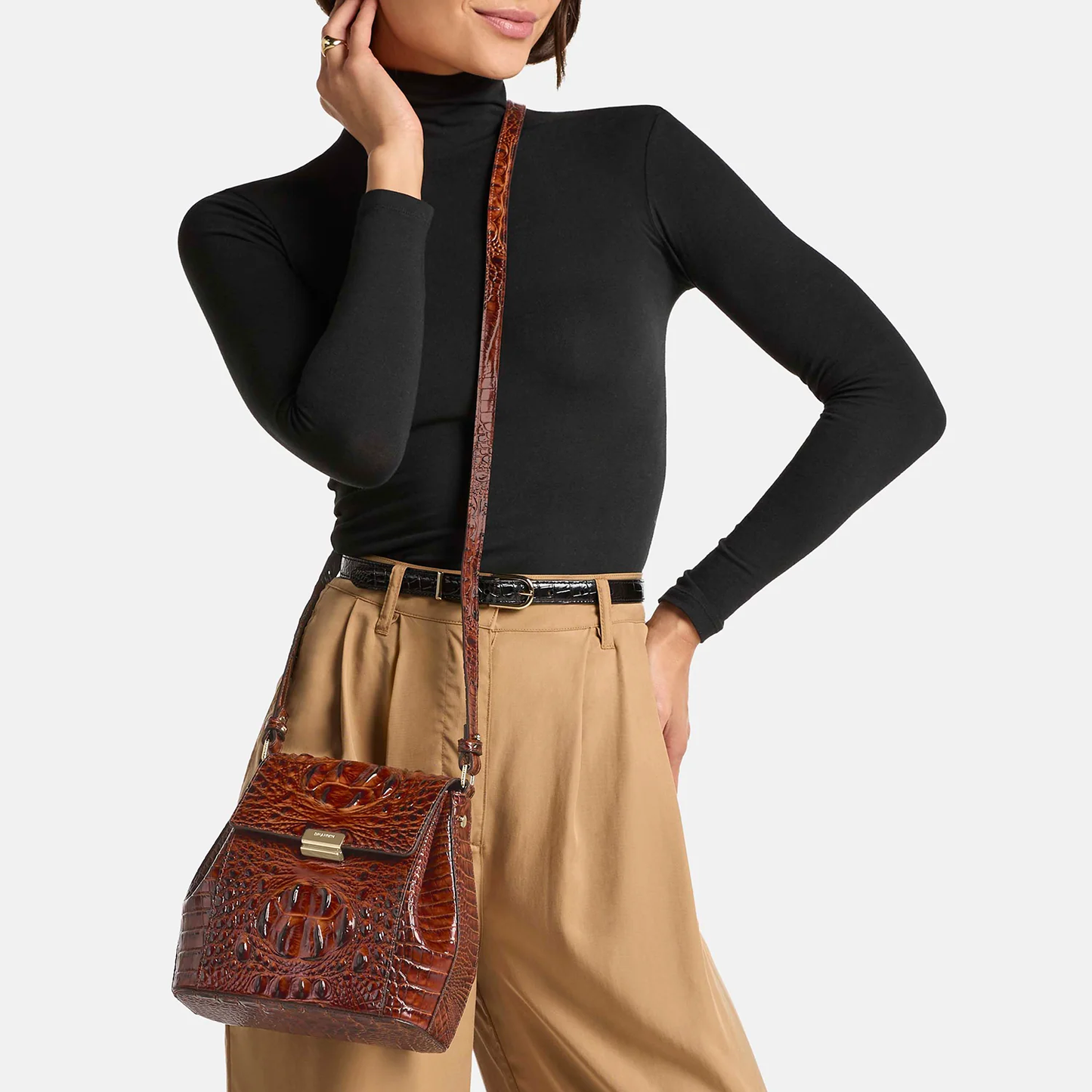 Brahmin Melbourne Collection Margo Crossbody, Phlox Pink