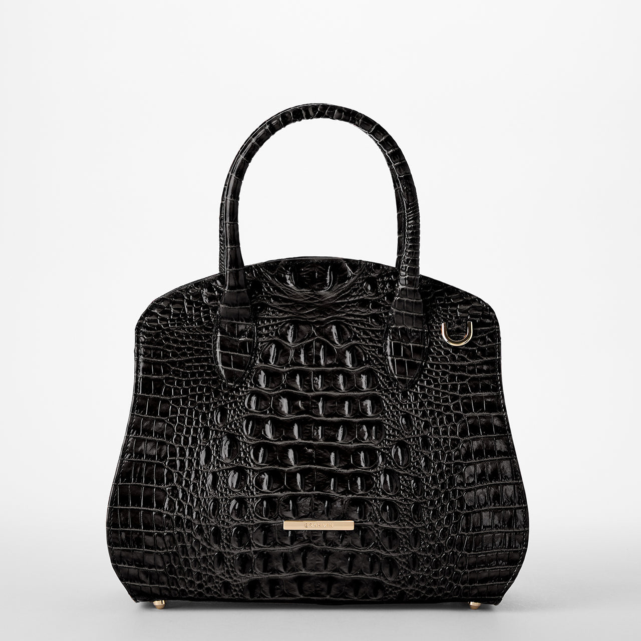 Brahmin Melbourne Collection Rosetta Satchel, Black
