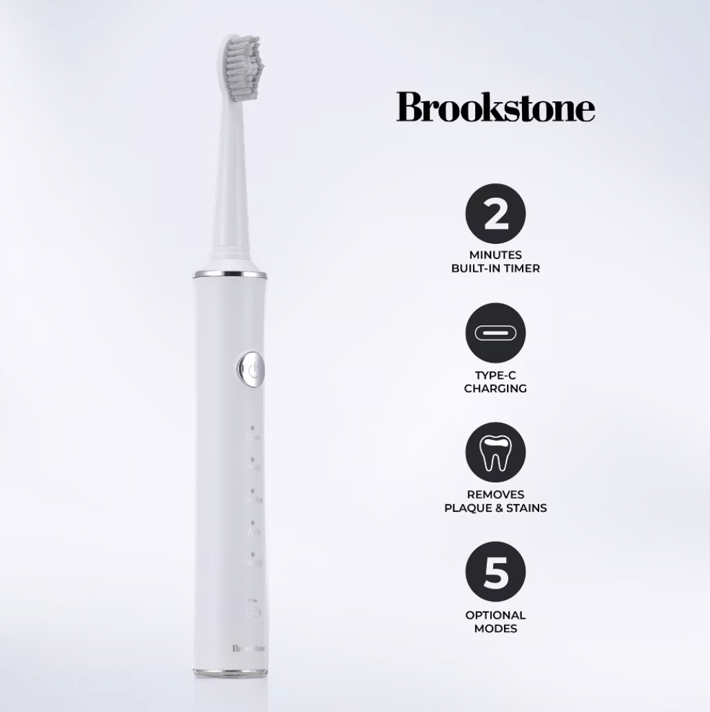 Brookstone Rechargeable Sonic Toothbrush