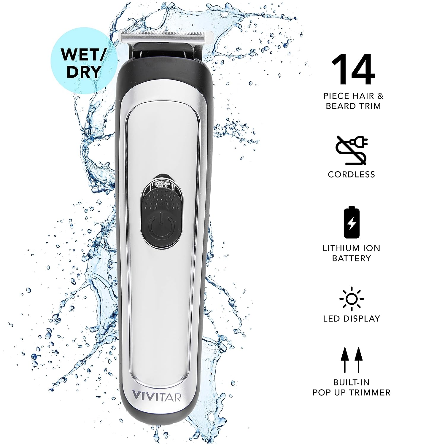 14 Piece Hair & Beard Trimmer