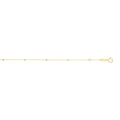 14K Bead Saturn Chain