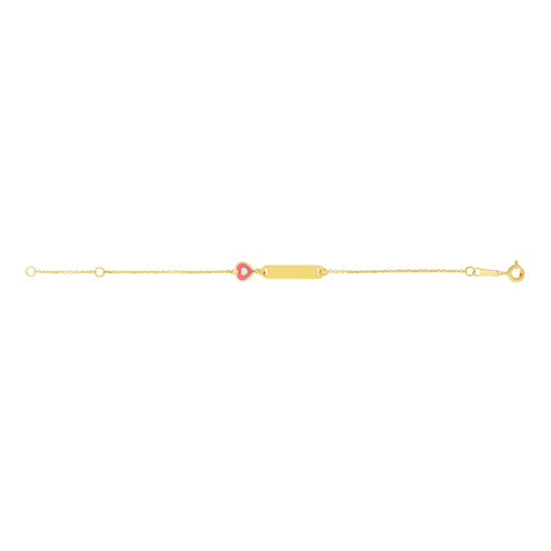 14K Heart Charm Bracelet, Children's