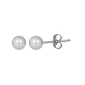 14K Pearl Earrings, 4mm