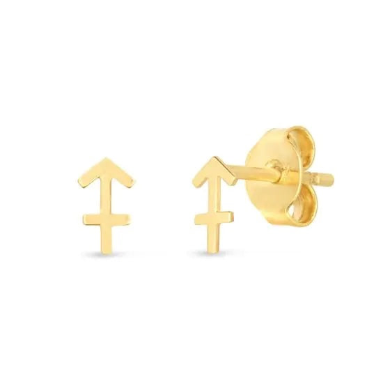 14K Zodiac Earrings