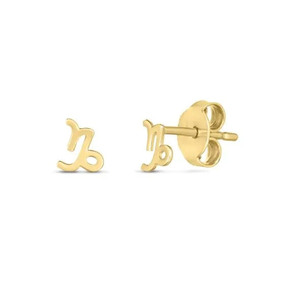 14K Zodiac Earrings