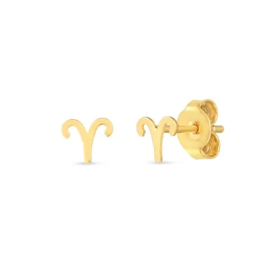 14K Zodiac Earrings