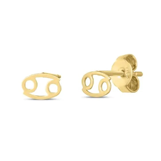 14K Zodiac Earrings