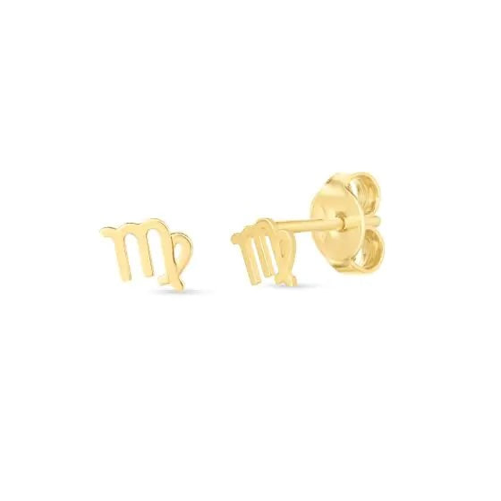 14K Zodiac Earrings