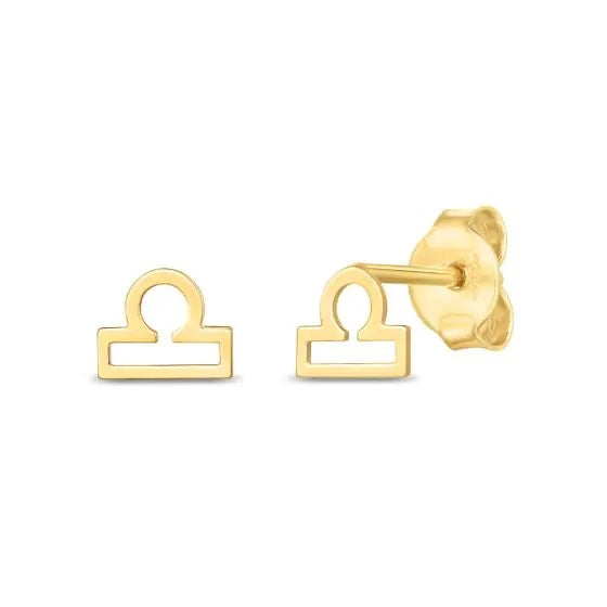 14K Zodiac Earrings
