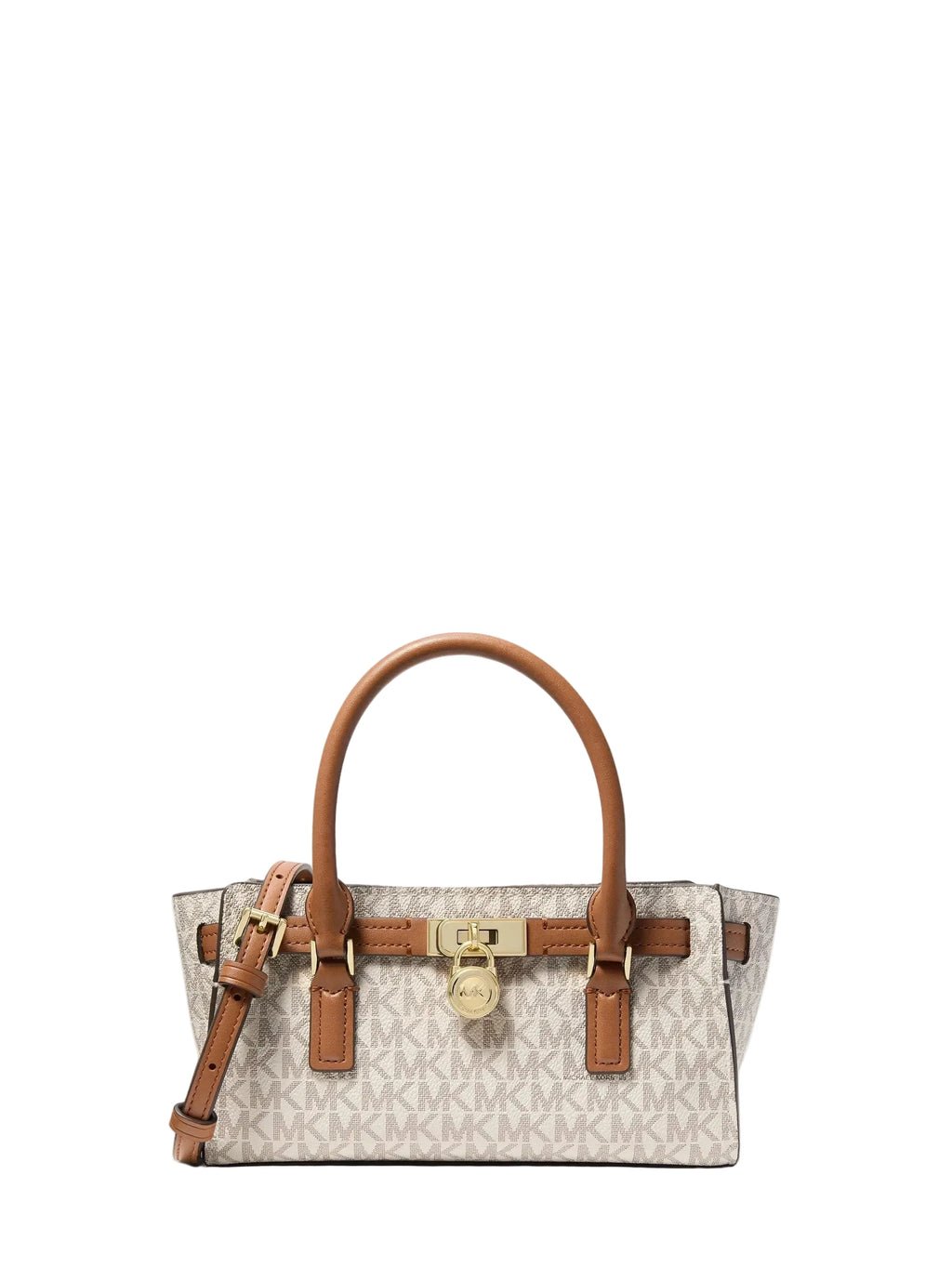 Michael Kors Hamilton Moderne Extra Small Satchel, Signature Vanilla