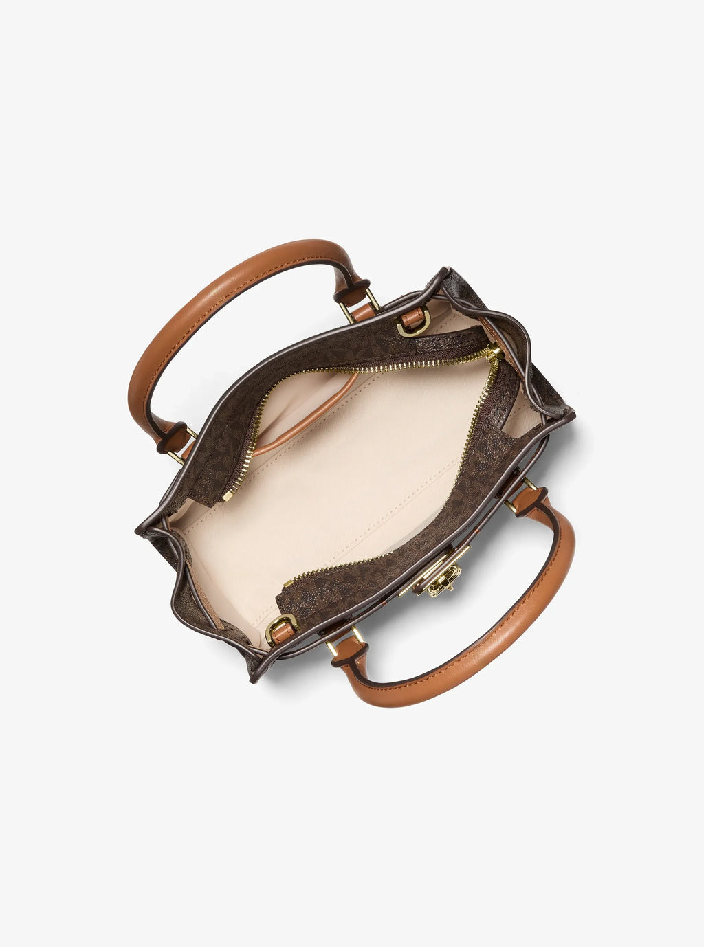 Michael Kors Hamilton Moderne Extra Small Satchel, Signature Brown