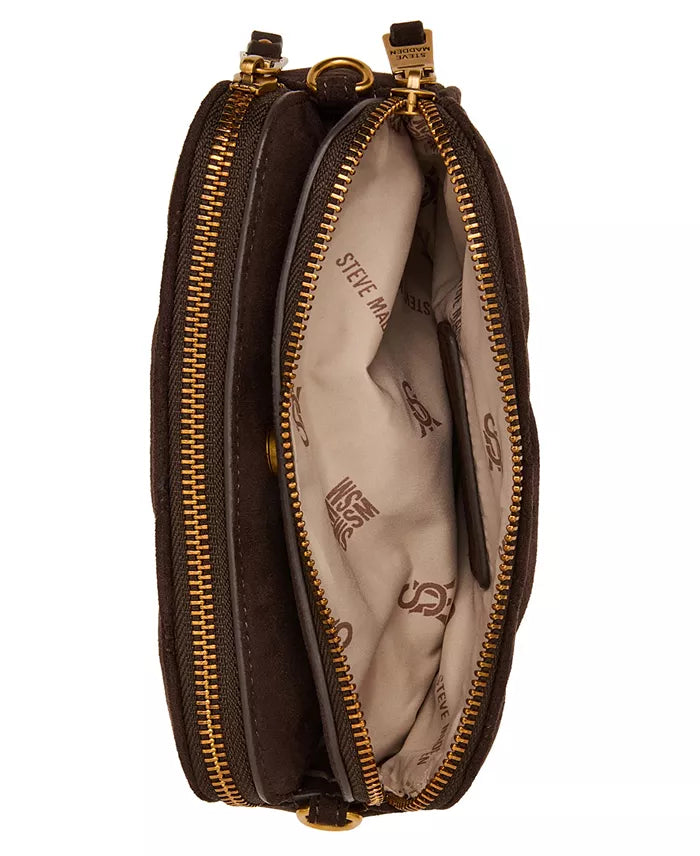 Bolso bandolera Steve Madden Daisy, color negro
