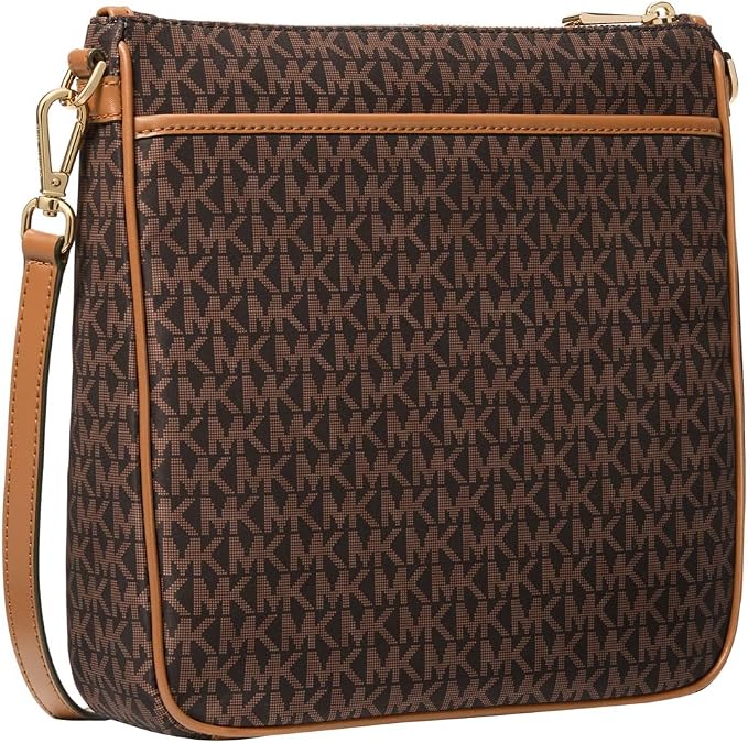 Michael Kors Jet Set Charm North / South Crossbody, Brown Signature