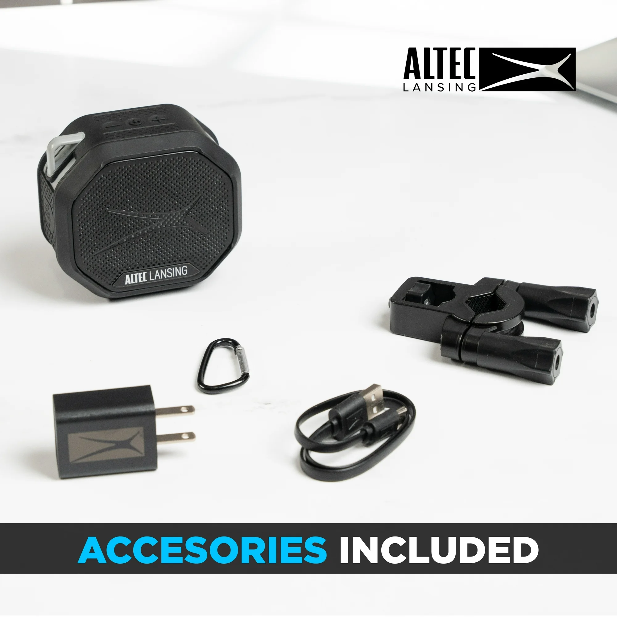Altec Lansing HydraTrek EverythingProof Bluetooth Speaker, Black