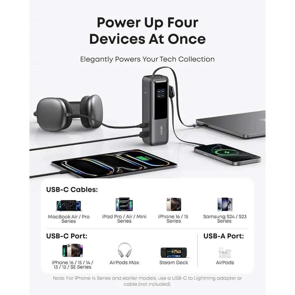 Anker Laptop Power Bank 25K 165W, Black