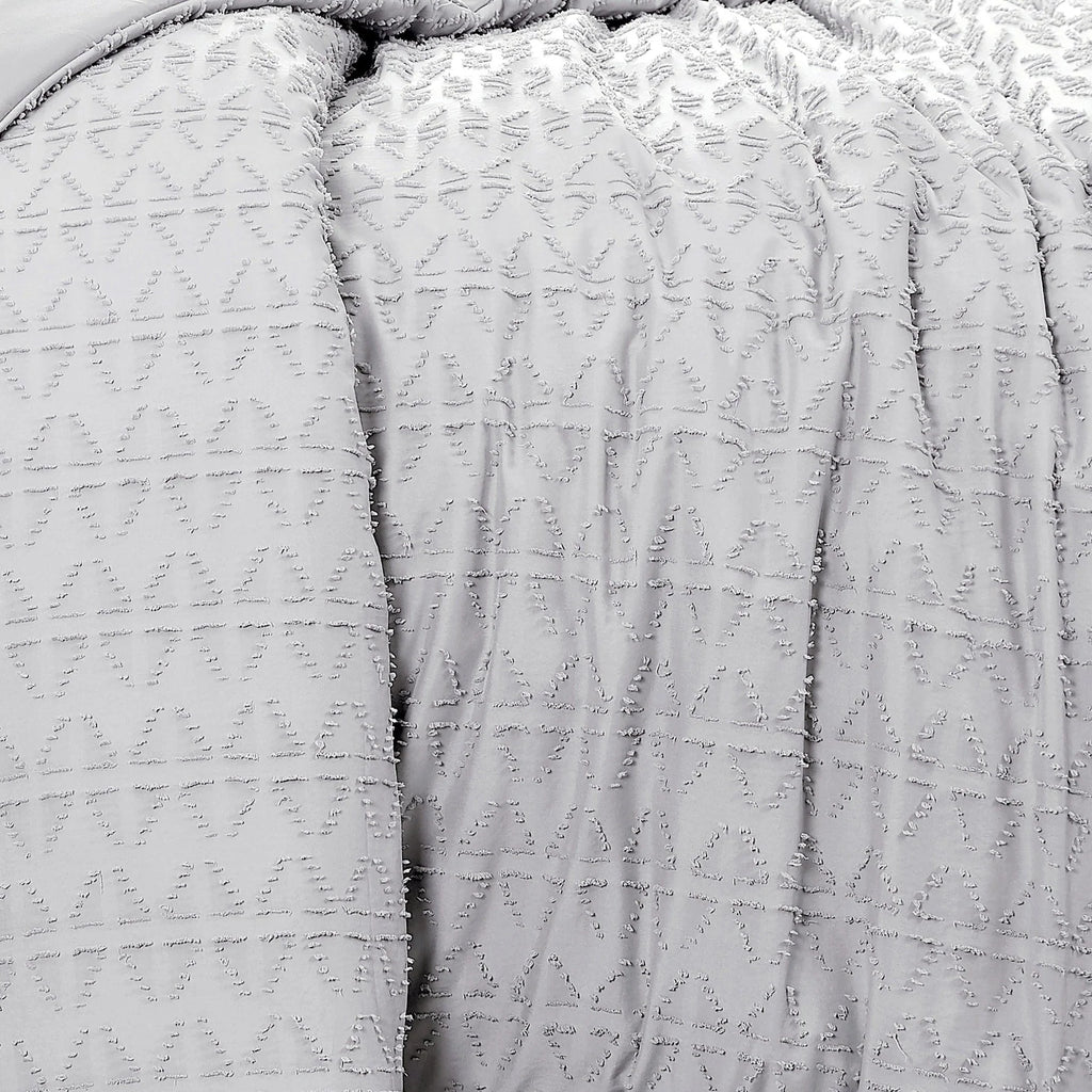 Bali Duvet Cover Set, Light Grey