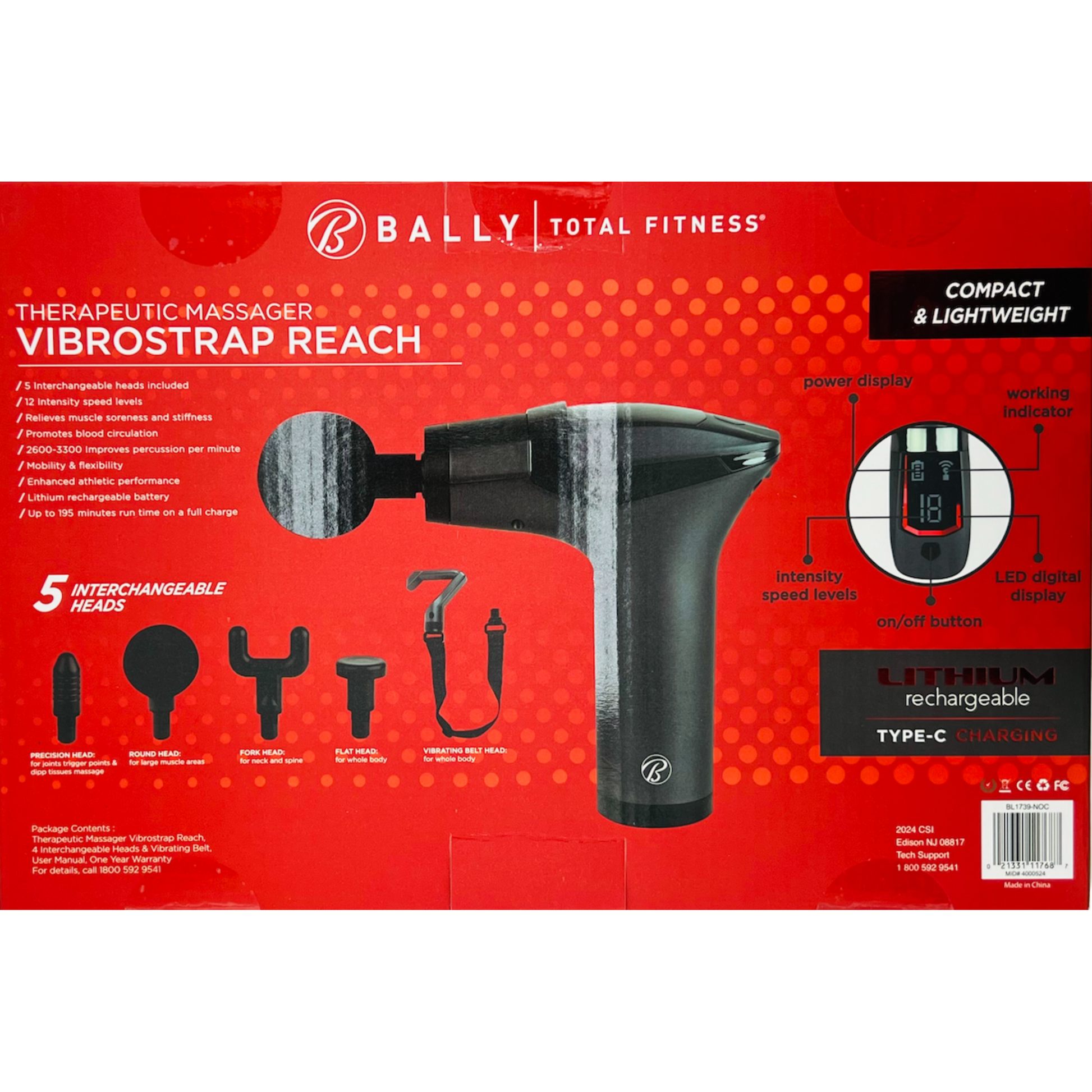 Bally Total Fitness Therapeutic Massager