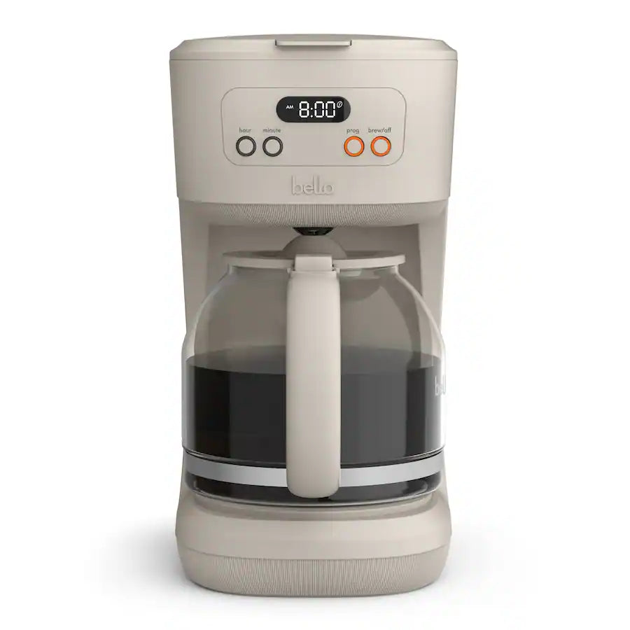 Bella 12 Cup Programmable Coffee Maker, Oatmilk