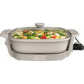 Bella 12" x 12" Non Stick Electric Skillet, Oatmilk