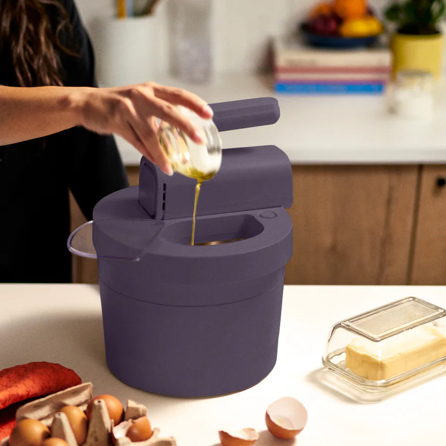 Bella 3.5 Quart Hand & Stand Mixer, Plum