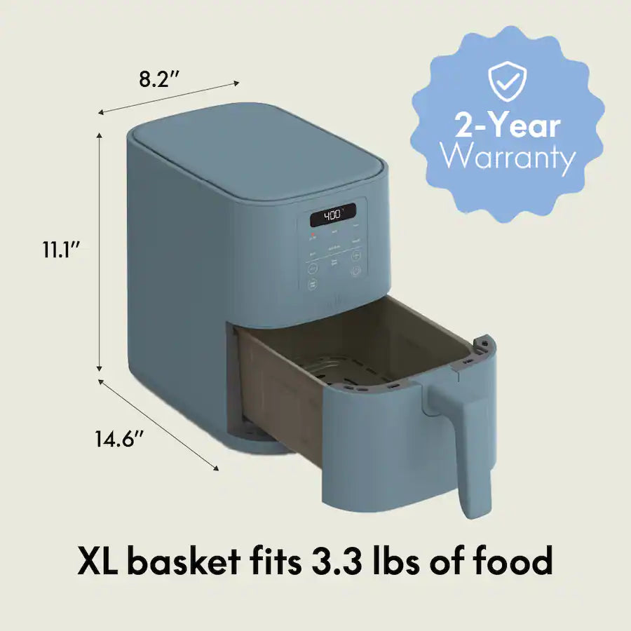 Bella 4 Quart Slim Air Fryer, Surf