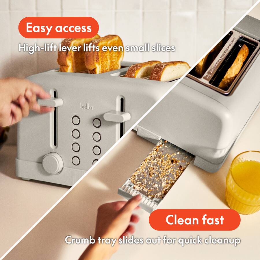 Bella 4 Slice Toaster, Oatmilk