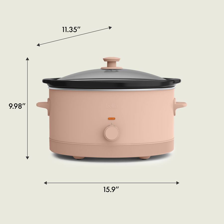 Bella 6 Quart Manual Slow Cooker, Blossom