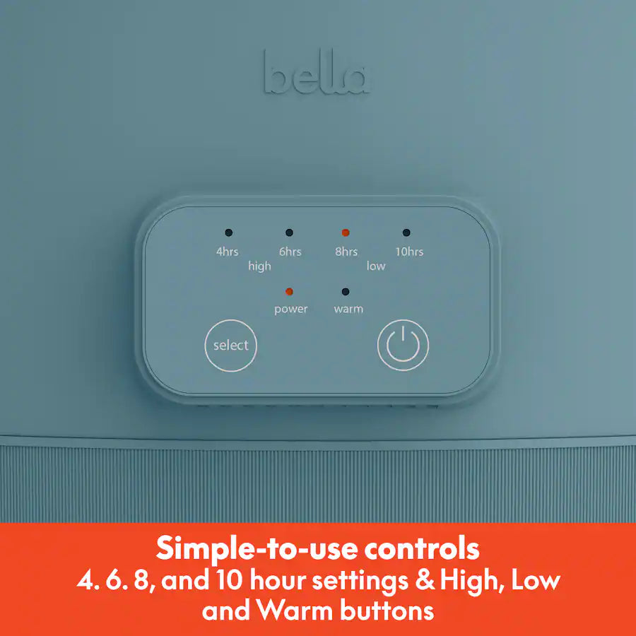 Bella 6 Quart Programmable Slow Cooker, Surf