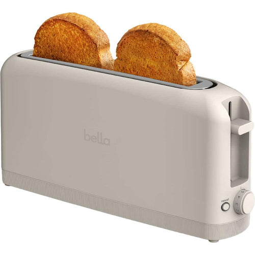 Bella Fits Anywhere 2 Slice Slim Toaster, Oatmilk