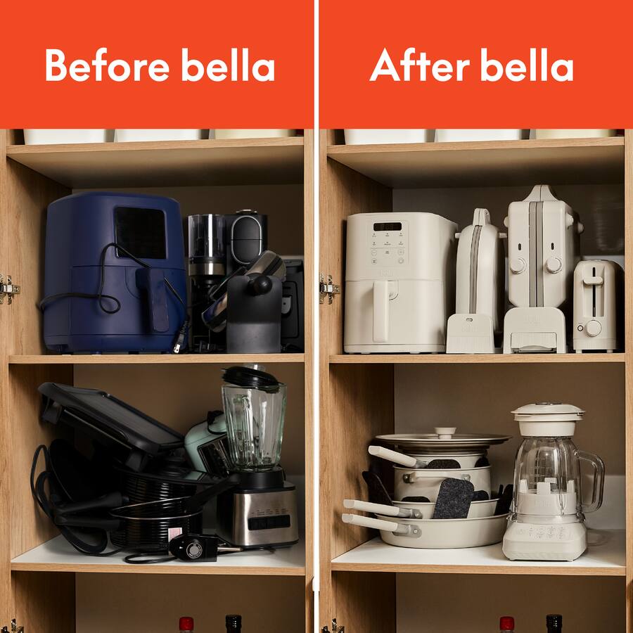 Bella Fits Anywhere Fold & Store Electric Griddle, Oatmilk