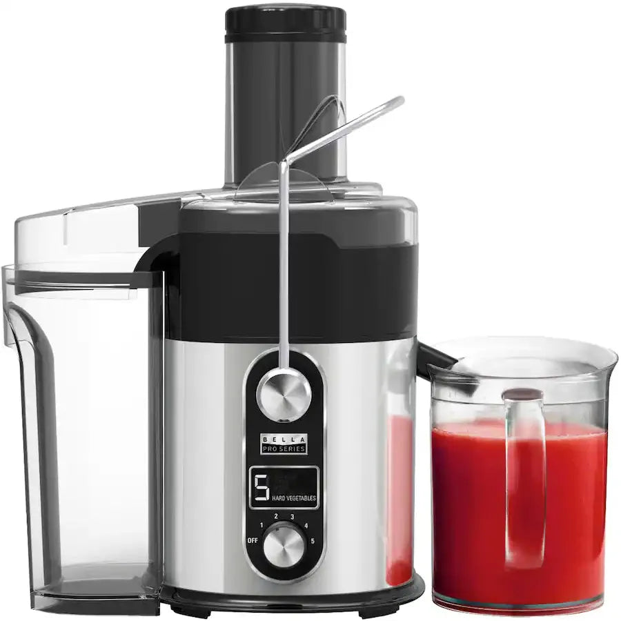 Bella PRO 5 Speed Centrifugal Digital Juice Extractor, Stainless Steel