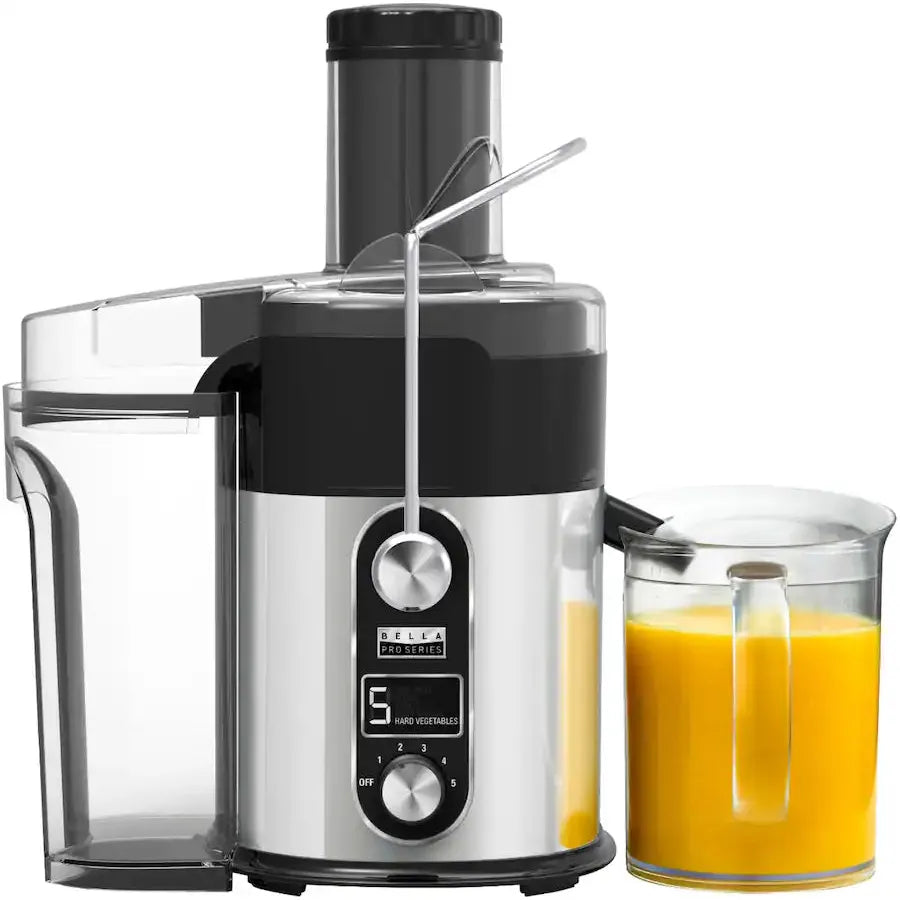 Bella PRO 5 Speed Digital Juice Extractor, Stainless Steel