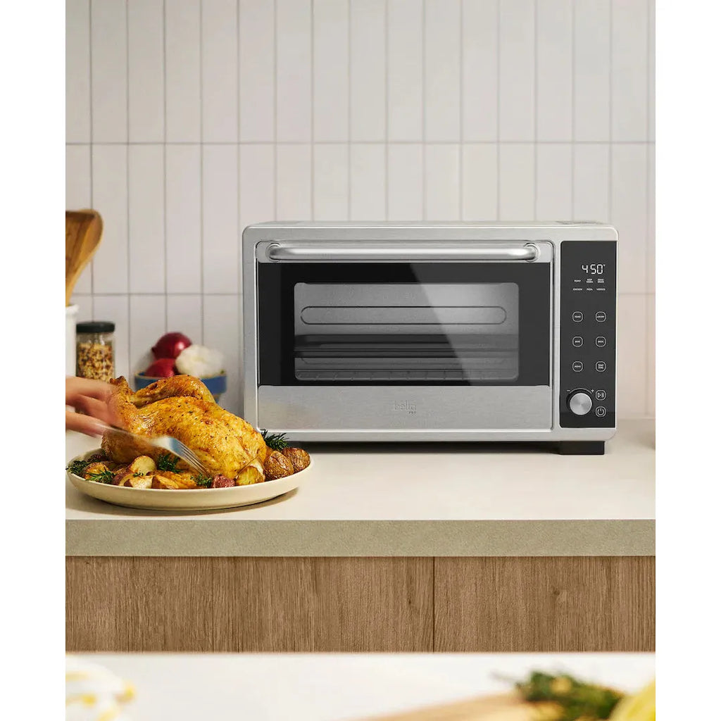 Bella PRO Air Fryer Toaster Oven, Stainless Steel