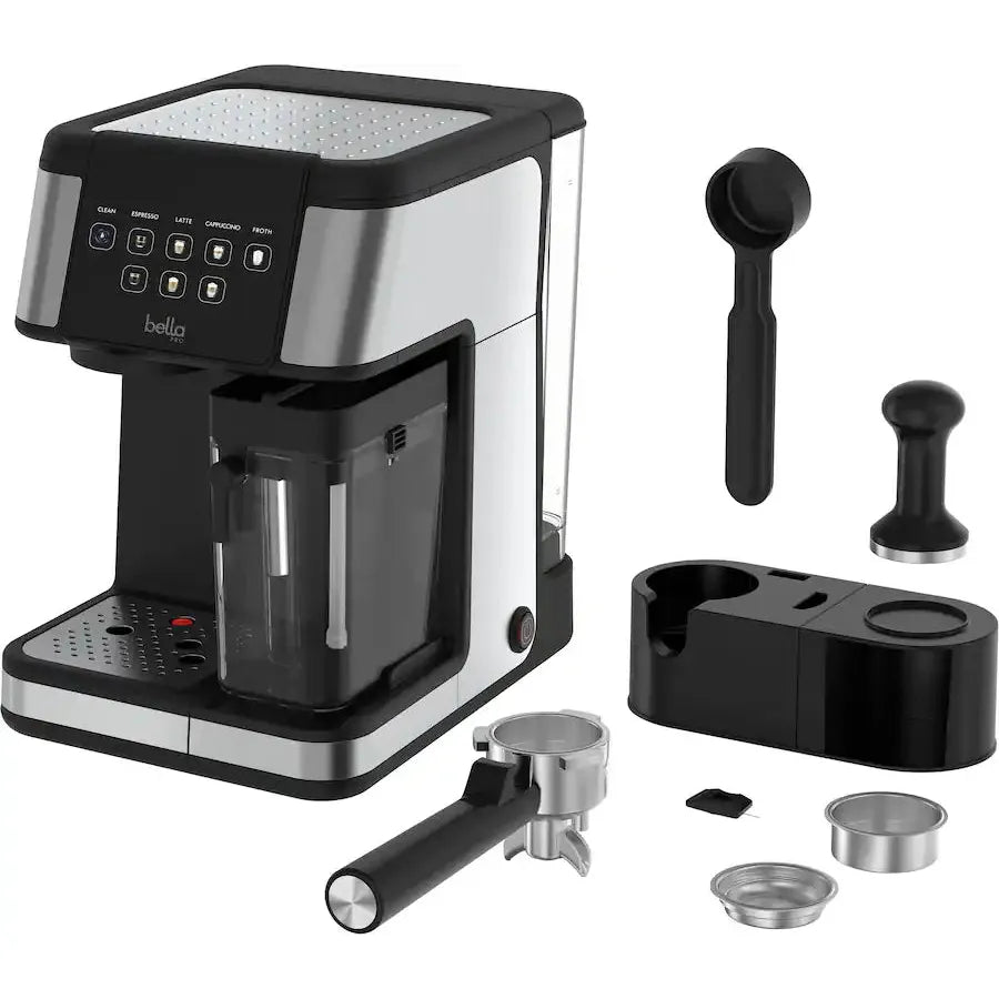 Bella PRO Barista Elite Espresso Drink Station, Stainless Steel