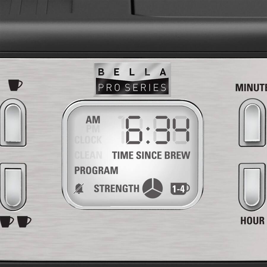 Bella PRO Combo 19 Bar Espresso & 10 Cup Drip Coffee Maker, Stainless Steel