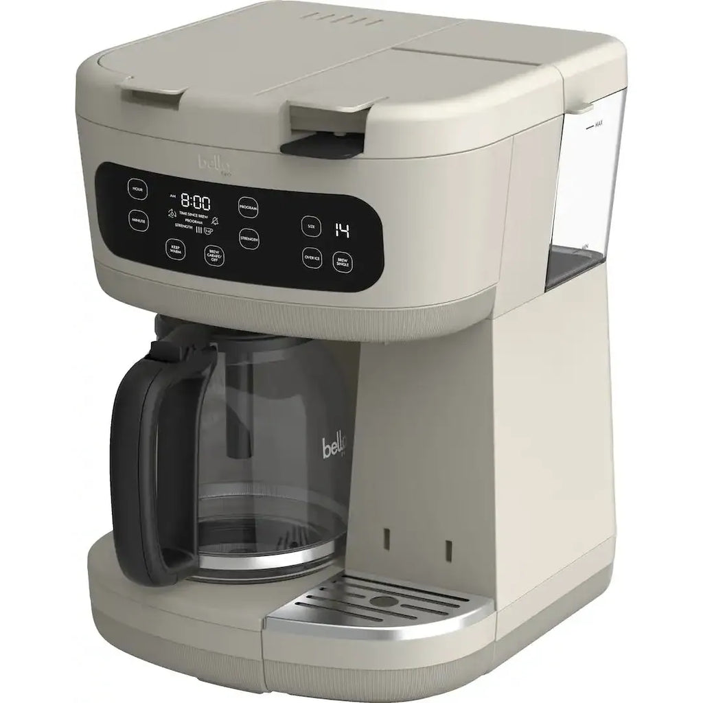 Bella PRO MultiBrew 12-Cup Drip & Single Serve Coffee Maker, Oatmilk