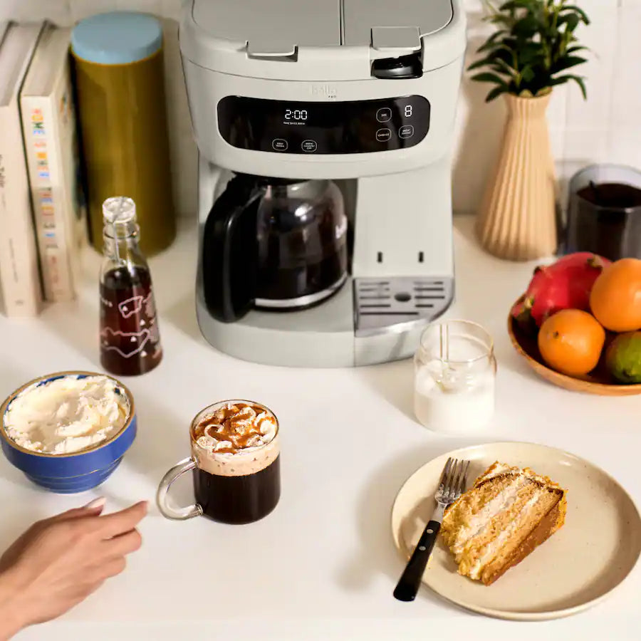 Bella PRO MultiBrew 12-Cup Drip & Single Serve Coffee Maker, Oatmilk