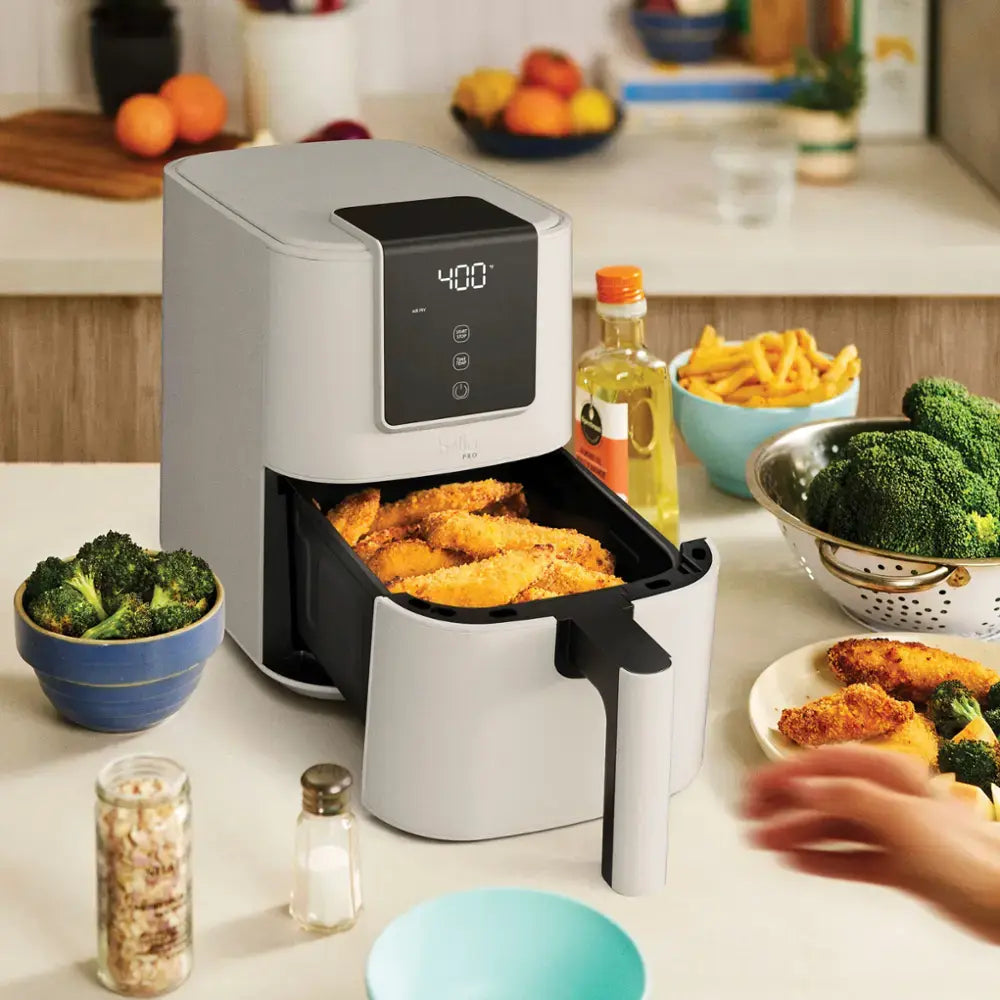 Bella Pro 4 Quart Touchscreen Slim Air Fryer, Oakmilk