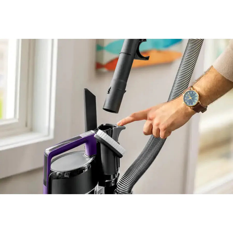 Bissell CleanView Compact Turbo Upright Vacuum, Black / Purple