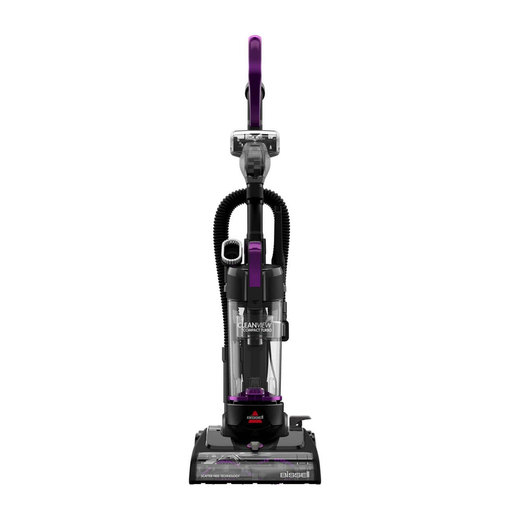 Bissell CleanView Compact Turbo Upright Vacuum, Black / Purple