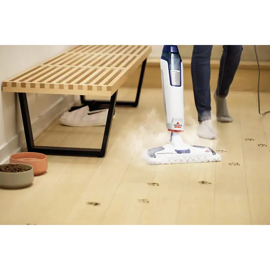 Bissell PowerFresh Deluxe Corded Steam Mop, Brite White