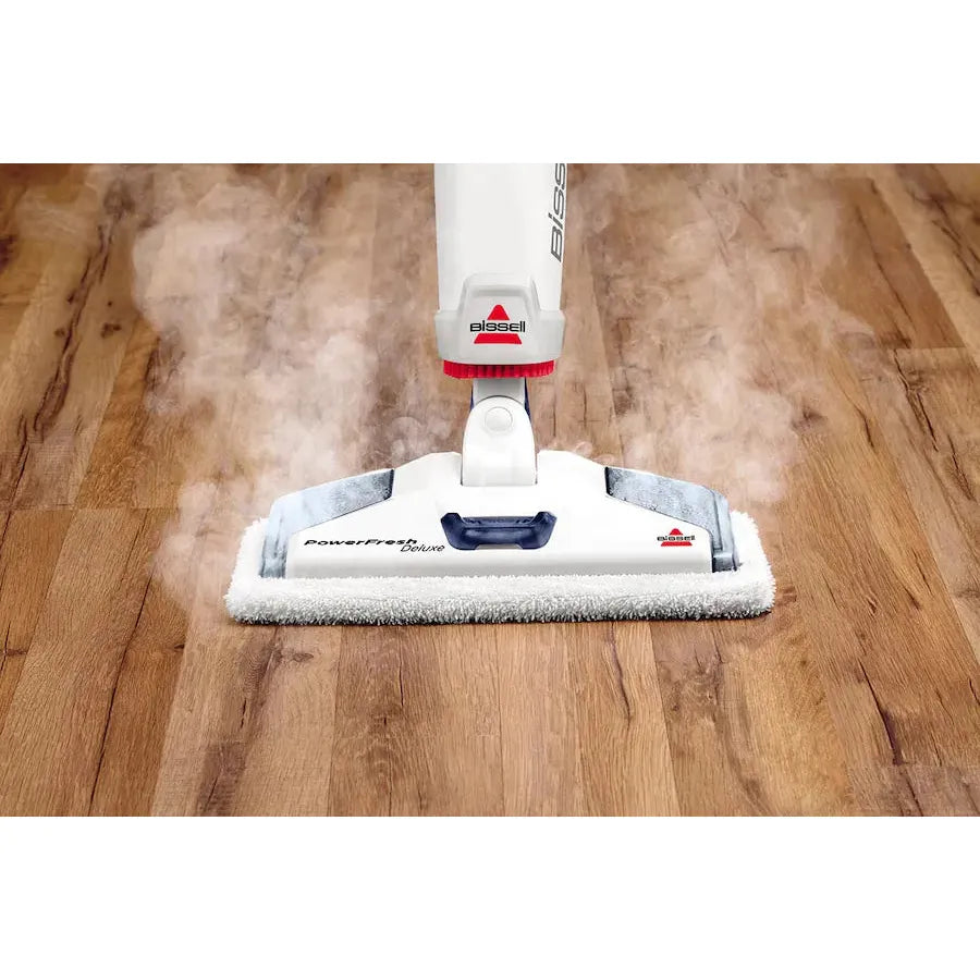 Bissell PowerFresh Deluxe Corded Steam Mop, Brite White