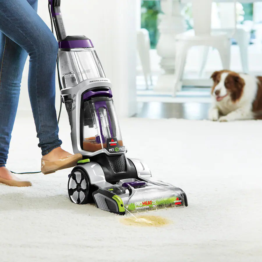 Bissell ProHeat 2X Revolution Pet Pro Plus Corded Upright, Silver / Purple