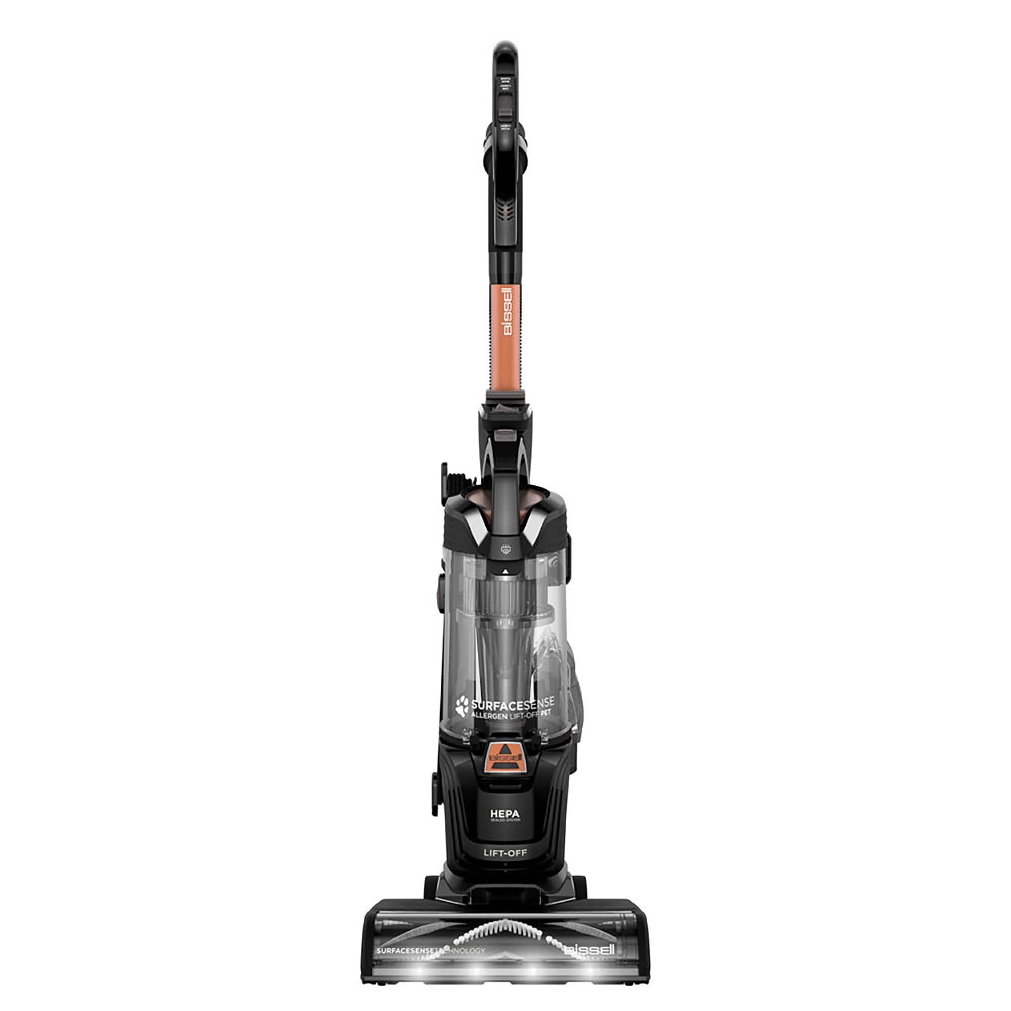 Bissell SurfaceSense Allergen Pet Lift-Off Upright Vacuum, Black