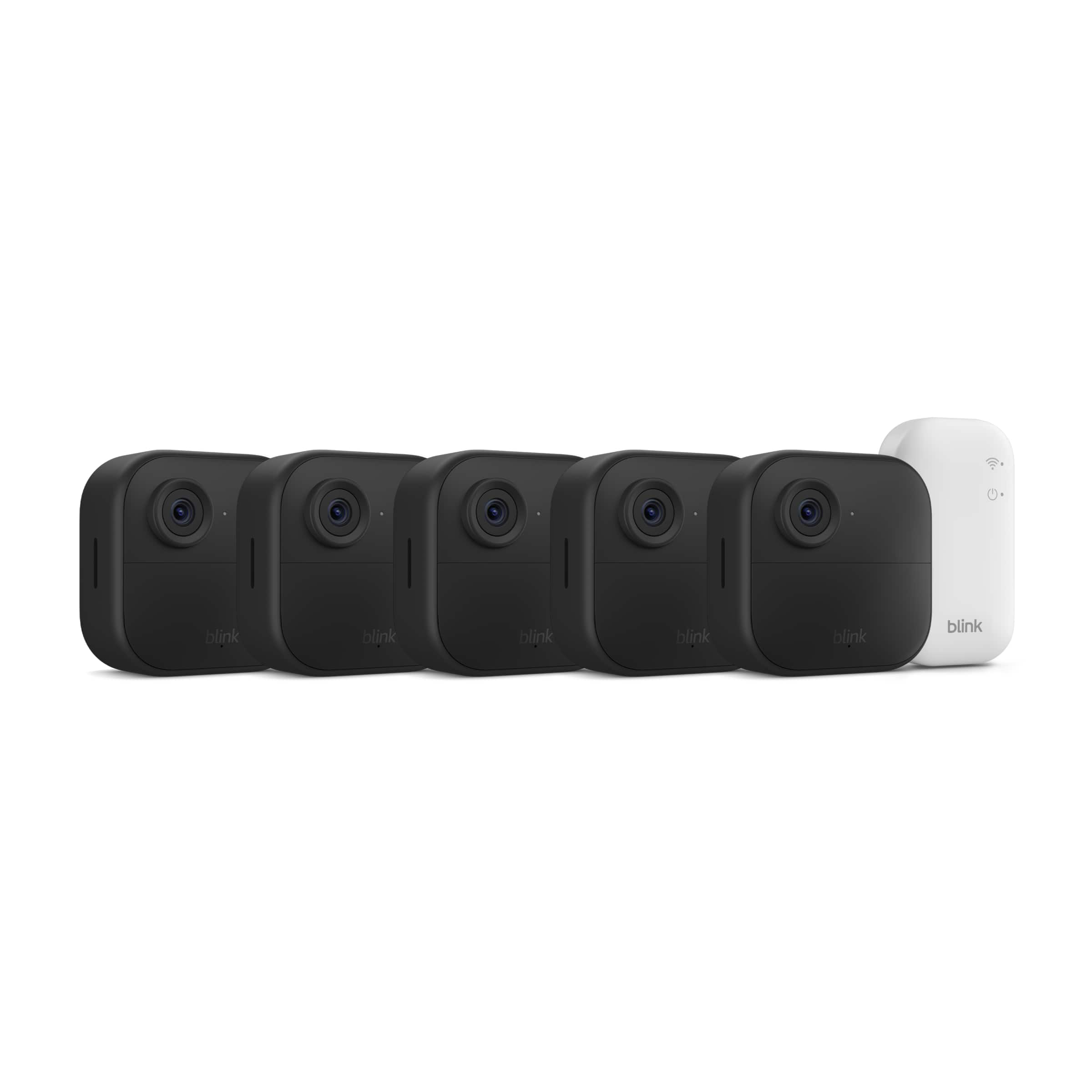 Blink Outdoor 4 – Wireless smart security camera, two-year battery life, 1080p HD. Sync Module Core included – 5 Cameras, Black