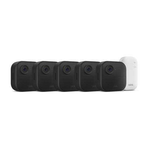 Blink Outdoor 4 – Set of 5 Wireless Smart Security Cameras, Black